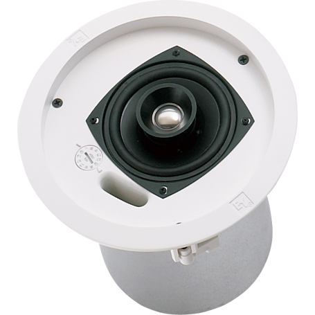 4" COAXIAL CEILING SPEAKER WITH HORN LOADED TI COATED TWEETER, BACK CAN ENCLOSURE, TILE RAILS,